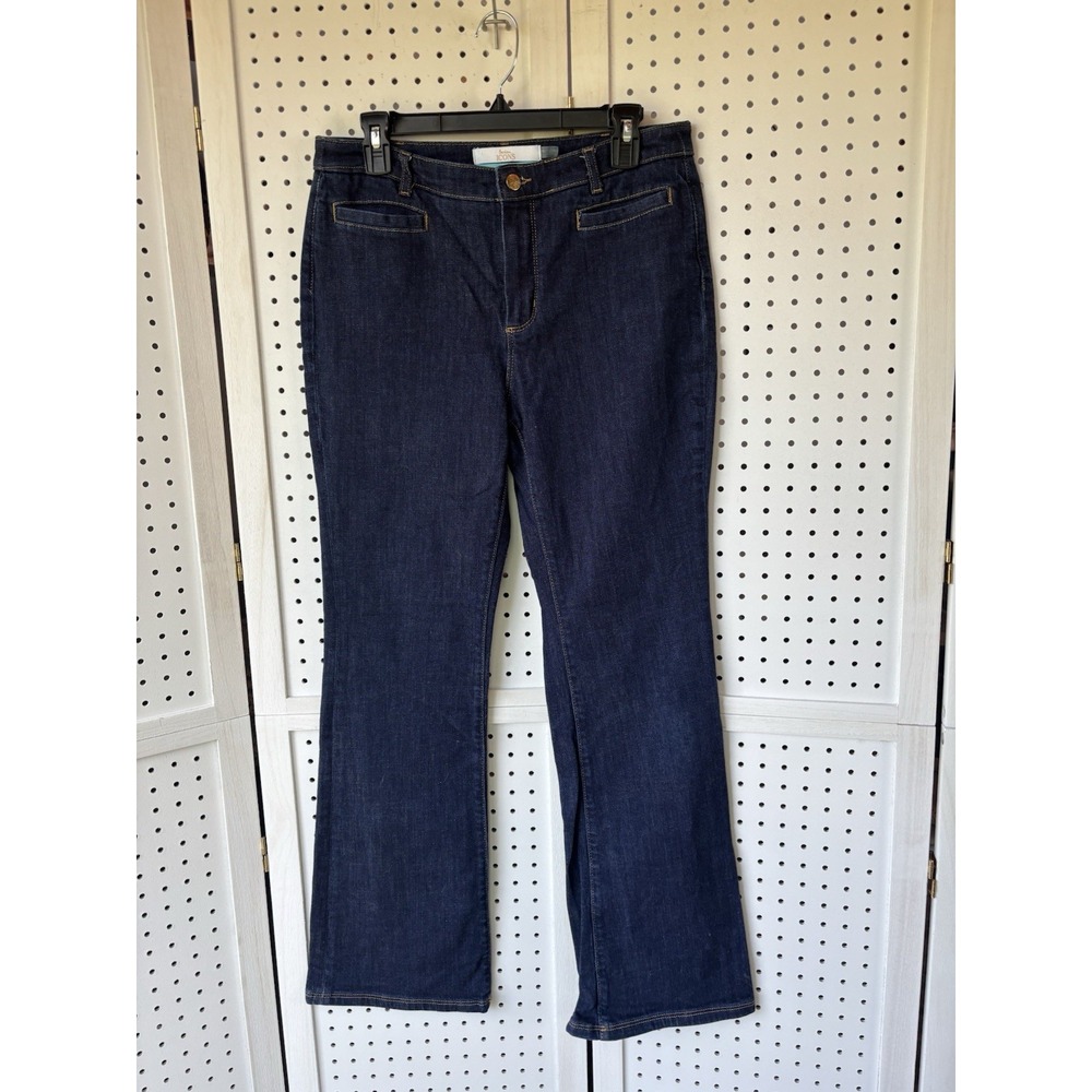BODEN Icons The Notting Hill Flare Jeans Dark Wash Denim Size 10 Women's